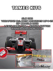 Tameo Kits SLK053: Car scale model kit 1/43 scale - McLaren MP4/22 McLaren  Racing Limited Team sponsored by Vodafone #1, 2 - Fernando Alonso (ES),  Lewis Hamilton (GB) - Italian Formula 1 Grand Prix 2007 (ref. SLK053) |  SpotModel